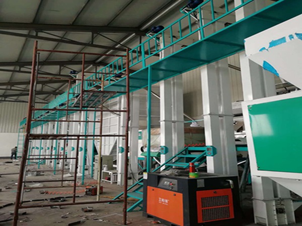 Rice milling equipment install and put into production in Panjin,Liaoning province,China