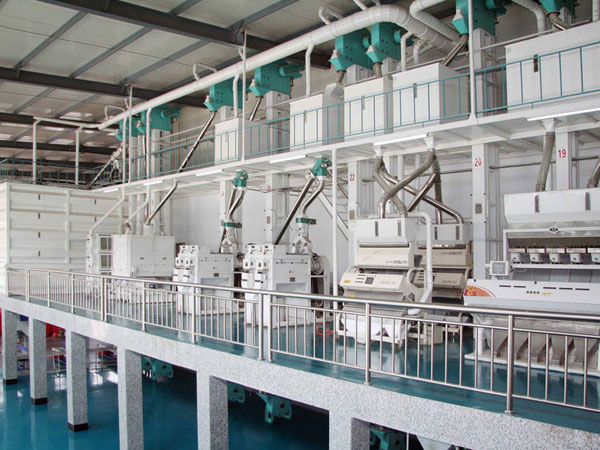 large rice mill factory